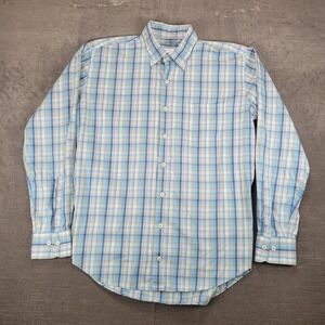 Peter Millar Plaid Button Down Long Sleeve‎ Preppy Shirt Mens Size L
